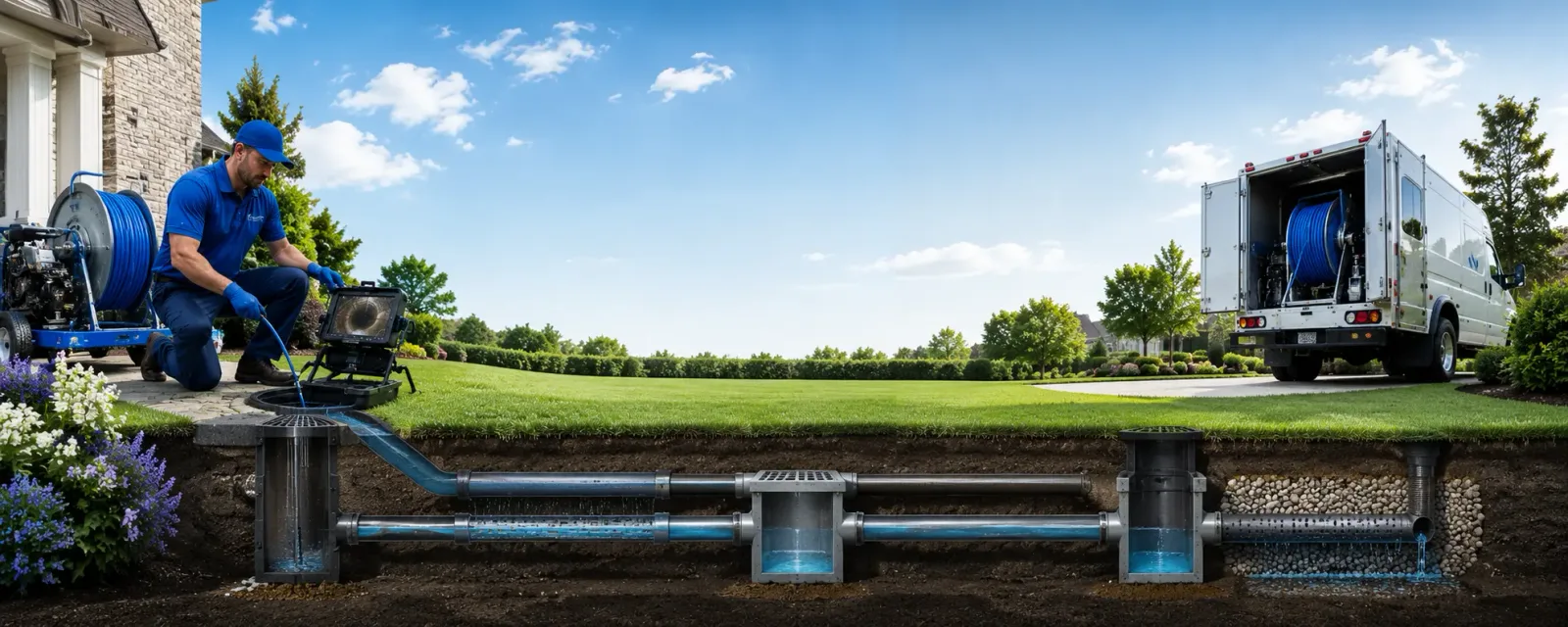Outdoor drain cleaning information for New Castle, VA